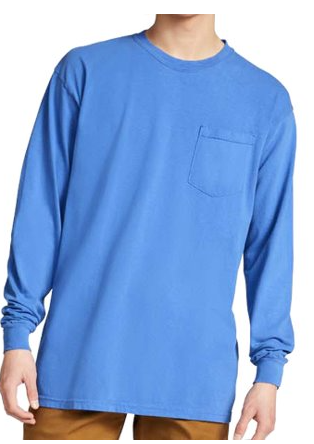 Irwin Blue Pocket Long Sleeve